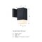 Designers Fountain Willowsong Black Outdoor Hardwired Wall Sconce D317M-10EW-BK - alternate 3
